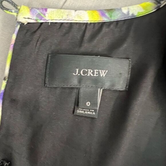 J. Crew Women's Cap Sleeve Floral A-Line Dress Yellow Size 0 - Picture 9 of 13